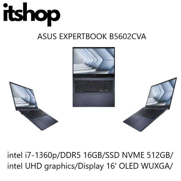 Asus Expertbook B5602CVA i7-1360p 16/512/16' OLED WUXGA