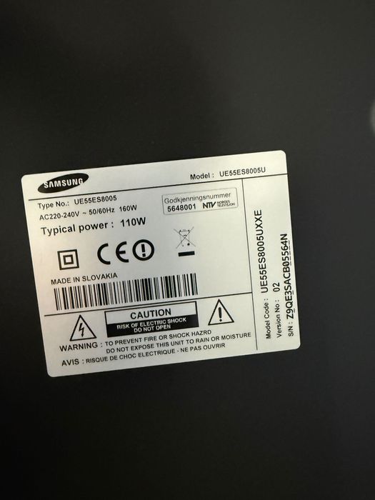 Samsung 55" Smart TV (Series 8)