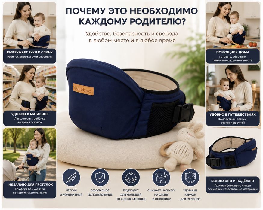Сидушка пояс ,, и ребёнок на ручках и у мамы нет боли в пояснице)