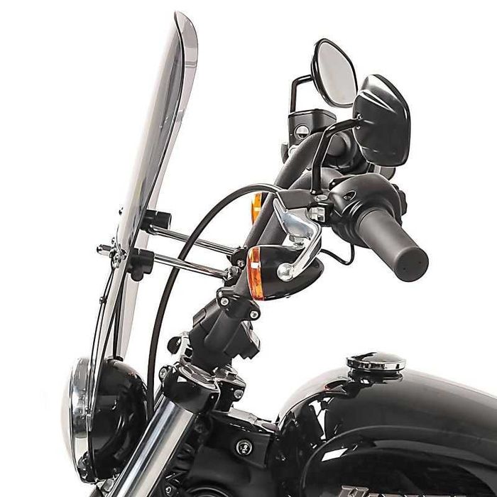 Parbriz/deflector moto universal chopper/cruiser/bobber varianta Large
