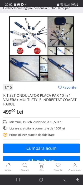 Kit set  Ondulator si placa 10 in 1 profesionala.