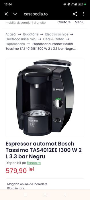 Tassimo expresor
