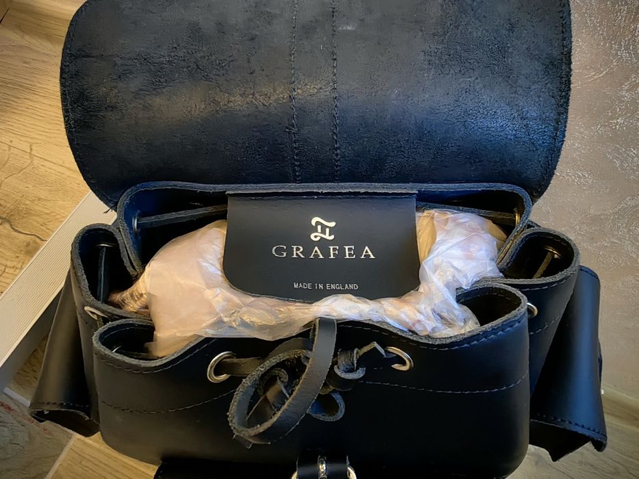 Раница от естествена кожа GRAFEA ACTOR BLACK