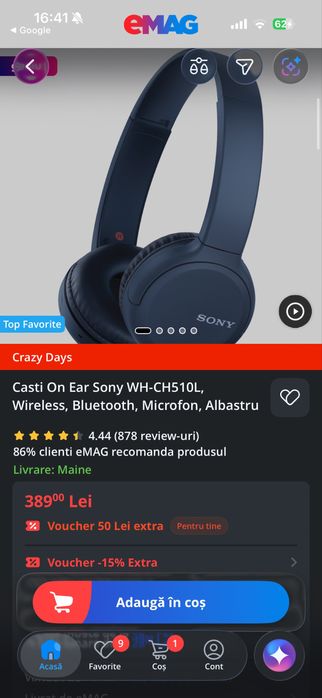vand casti wirless sony