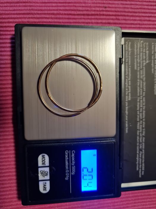 Cercei creole din aur 375/9k