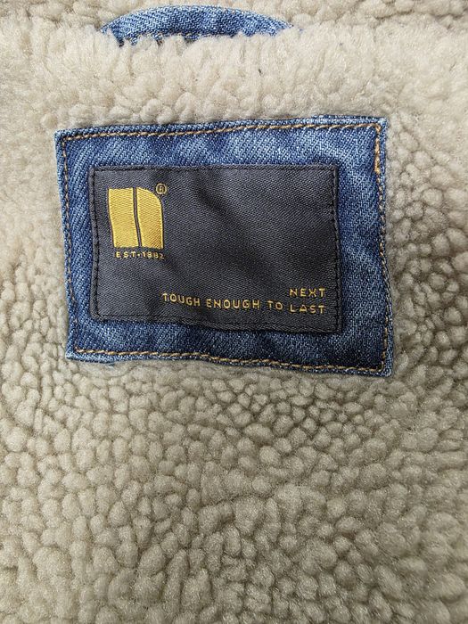 Geaca cu blana de blugi Next 6-7ani