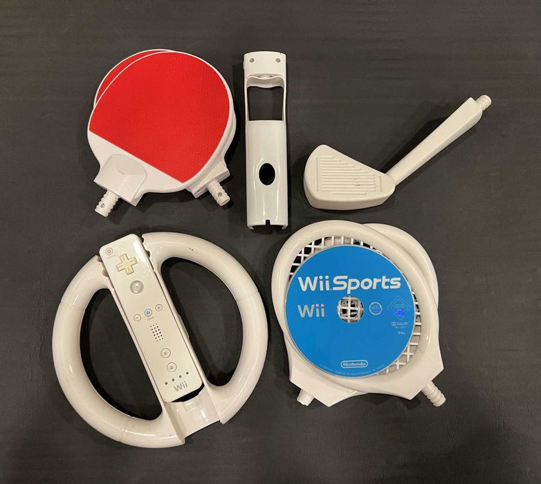 Consola jocuri Nintendo Wii MEGA pachet accesorii + jocuri