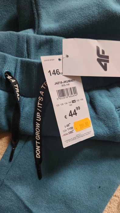 Pantaloni jogger de molton pentru băieți 4f