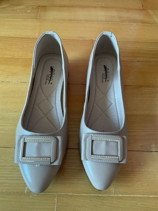 Balerini albi, marimea 40