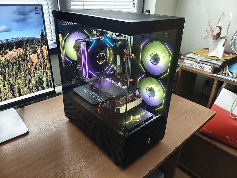 Геймърски компютър, Ryzen 5500, Gtx 1080, 16gb Ram, 960Gb SSD