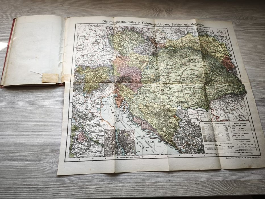 Harti din ww1 Germania -Kriegs Atlas 1915