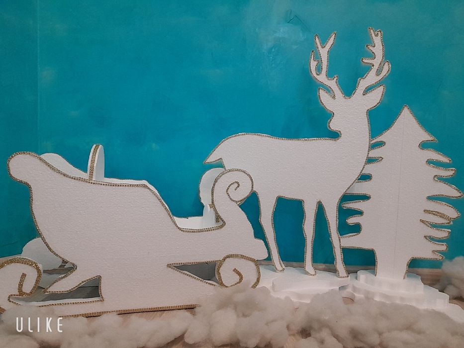 Шейни, елени, елхички  от стиропор