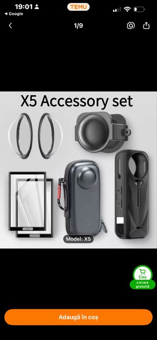 Insta 360 x5  accesori