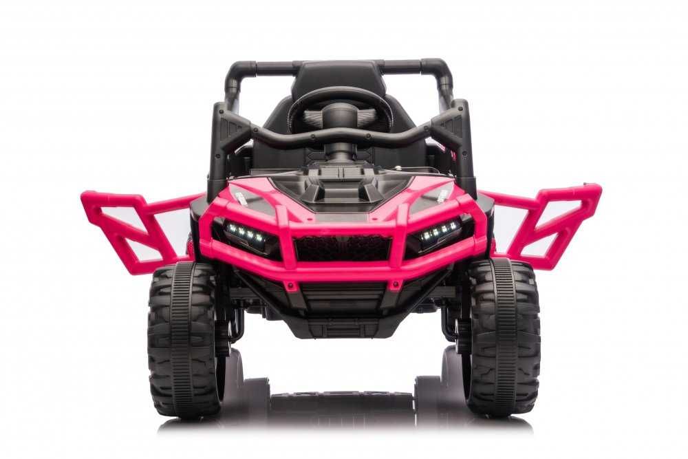 Masinuta electrica Nichiduta Off Road UTV Rose Red cu telecomanda 2.4G,acumulator 12V4.5Ah,doua motoarex35W,slow start,roti robuste cu rulment