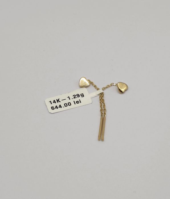Bijuteria Royal cercei din aur 14k 1.29 gr