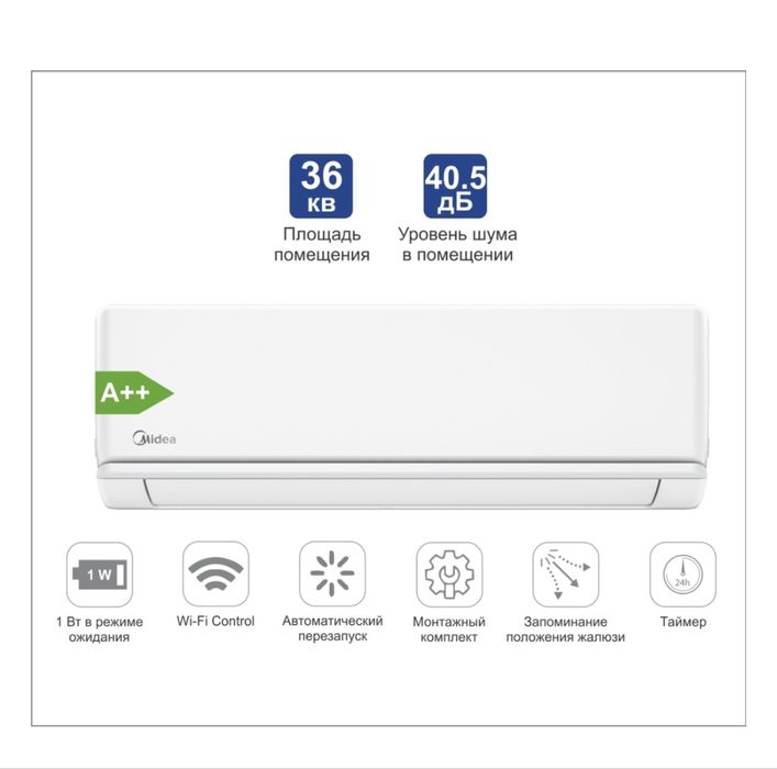 Кондиционер Midea 12/9/24/36