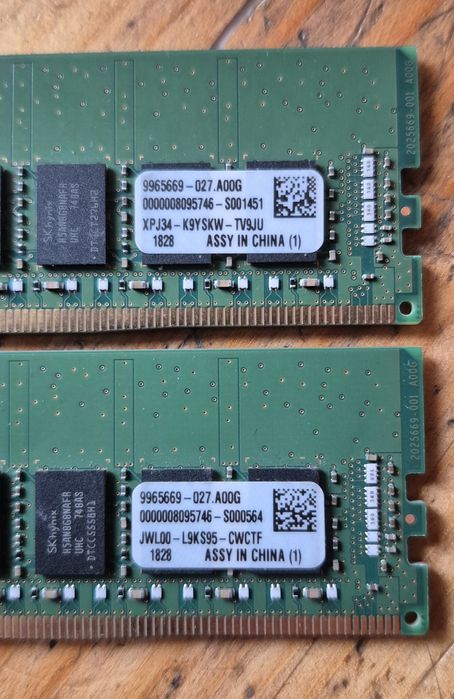 32GB RAM DDR4 2400MHz 2400T Kingston