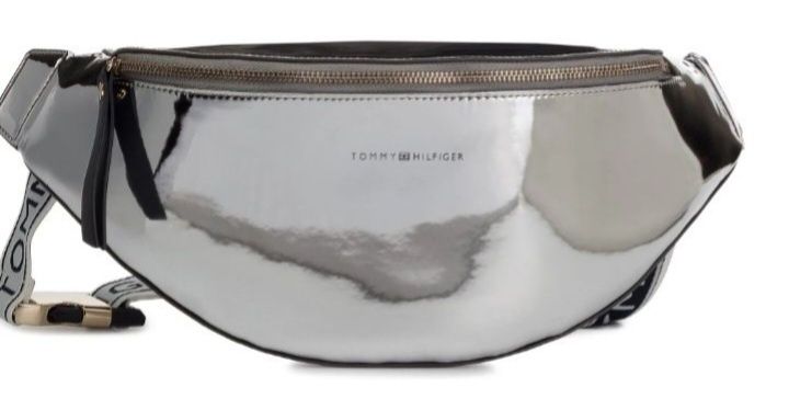 Tommy Hilfiger дамска паласка металик