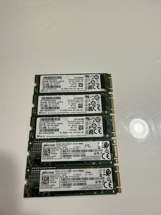 SSD-uri M2 SATA 512gb SkHynix/Micron