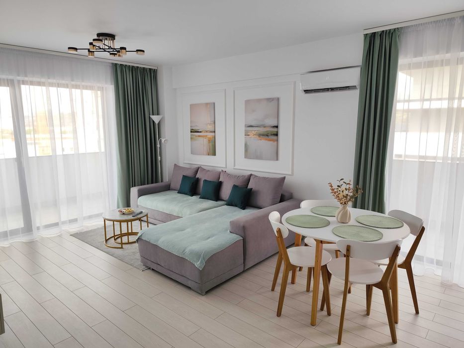 Închiriez apartament 2 camere, decomandat, modern,  bloc nou – 52 mp