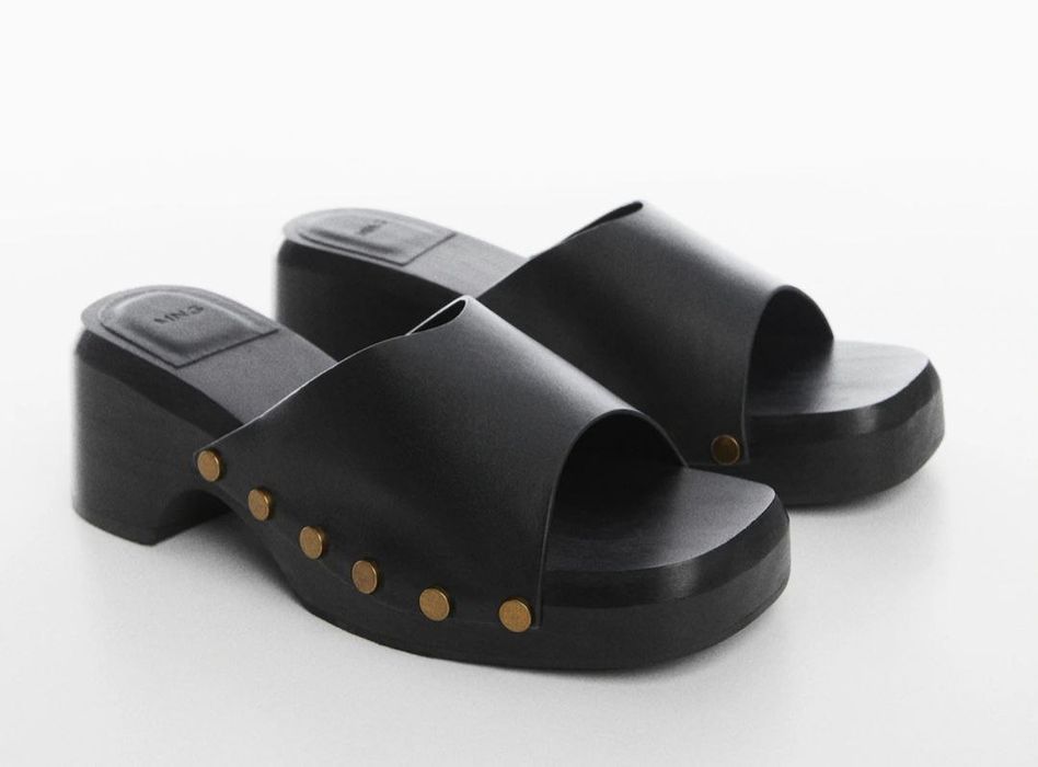 Шлепки сабо кожанные фирма Манго 42р