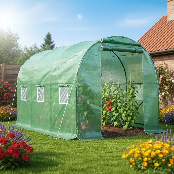 Резервно покривало за оранжерия 3x2x2м – Армирано UV , с цип и п