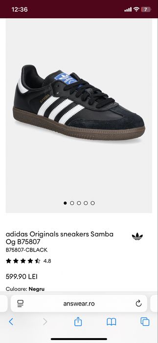 Adidas Originals Samba Og B75807 marimea 36