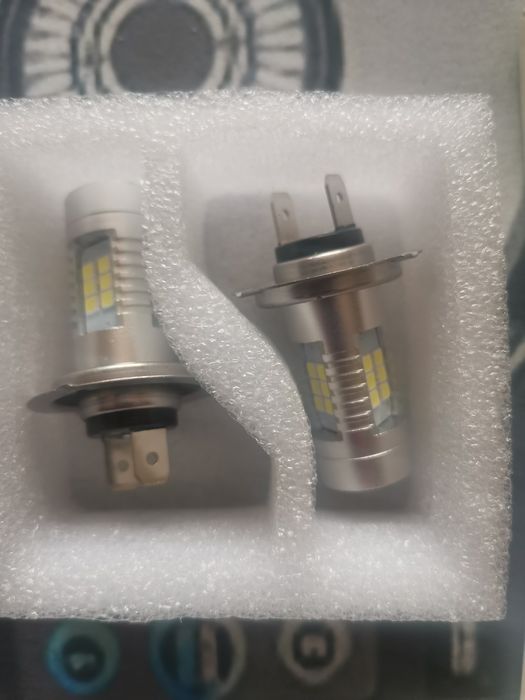 Becuri h 7 cu led lumina albă  puternice