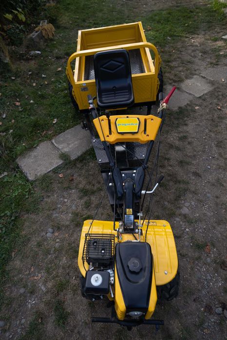 Motocultor ProGarden NOU cu remorca si accesorii