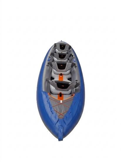 Caiac-canoe gonflabil 4 locuri X100+ Husă - produs resigilat Decathlon