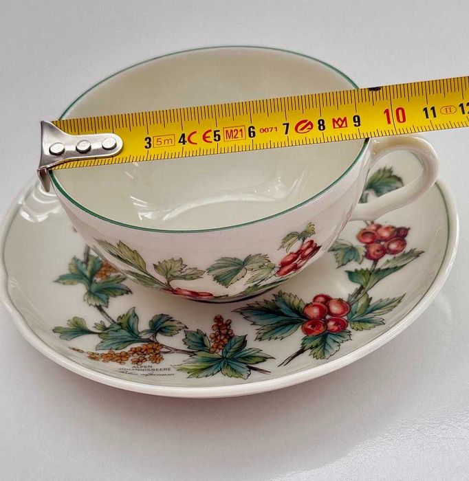 Порцеланов сет чаша с чинийка за чай Seltmann Weiden Bavaria Germany