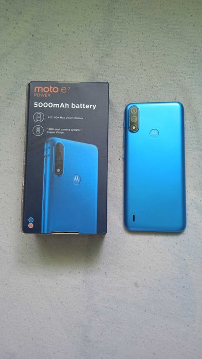 Motorola E 7 Power, Tahiti Blue