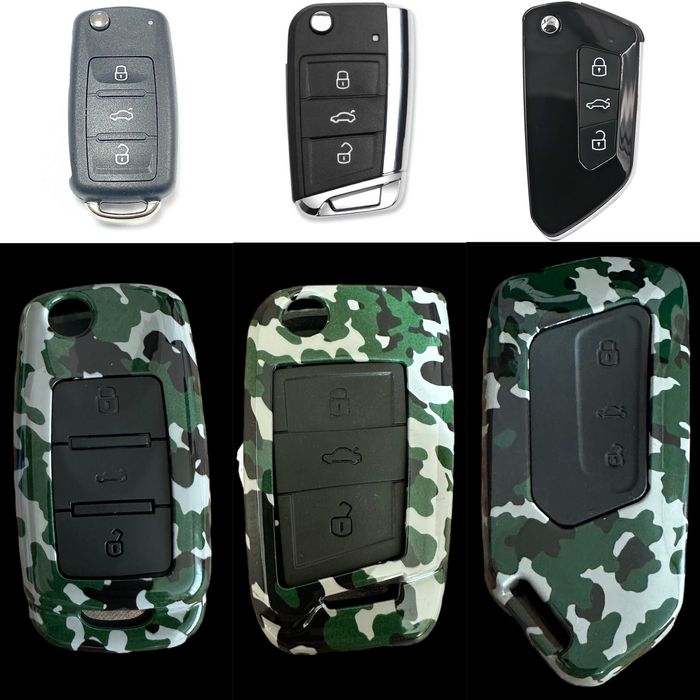 Калъф за ключ Golf 4 5 6 7 8 T-roc Tiguan Polo,Seat Leon,Octavia Skoda