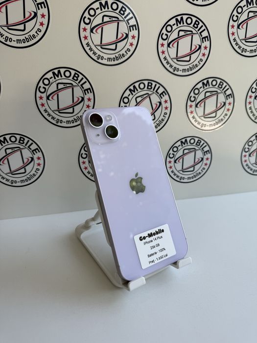 iPhone 14 Plus - 256GB - Starlight - 100% - Impecabil - Garantie