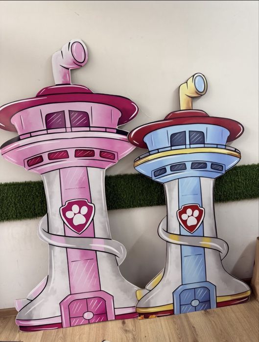 Paw Patrol Twins Детска украса за рожден ден за близнаци