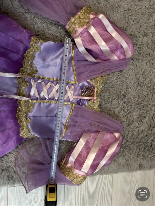 Детска рокля рапунцел за дете 9-10 год.