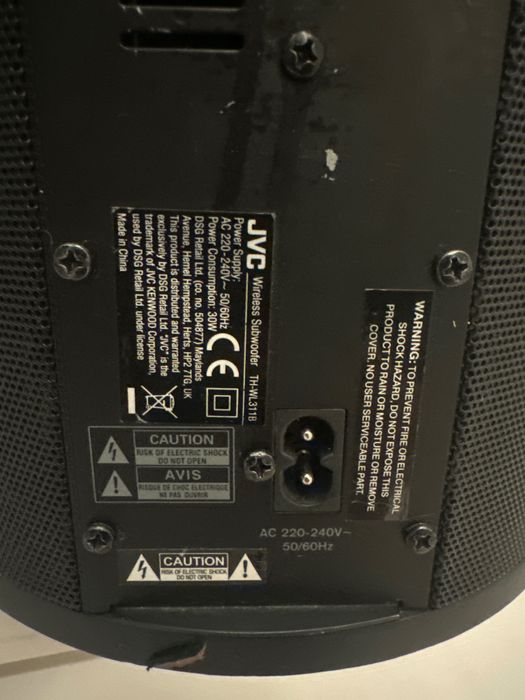 Vand un soundbar jvc