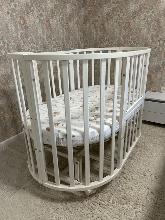 Продам детскую кроватку трансформер 125*75