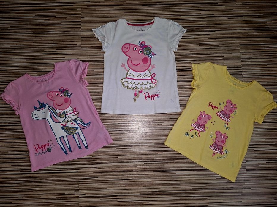Lot tricouri C&A Peppa Pig 6-7 ani (122)