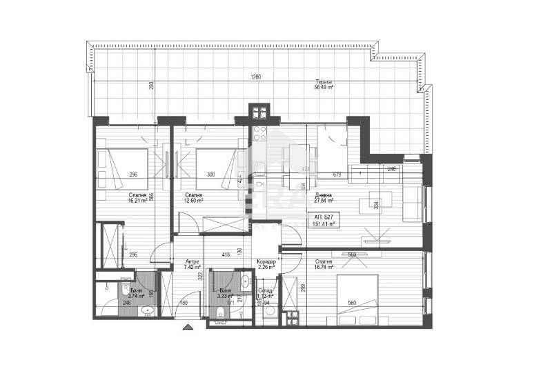 Четиристаен апартамент за продажба в луксозна бутикова сграда, Център,