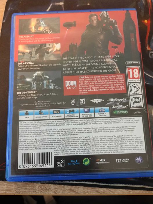 Wolfenstein the new order за ps4