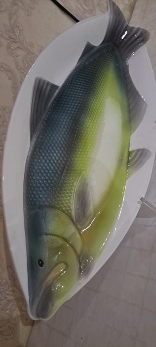 Фарфор большая рыбница длина 50см  новый