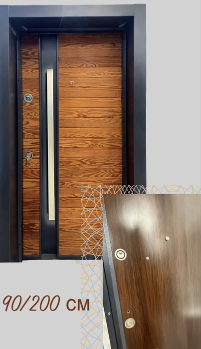 Входна врата за външни условия-Dark cedar