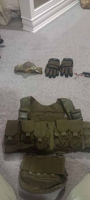 Vesta tactica mănuși airsoft