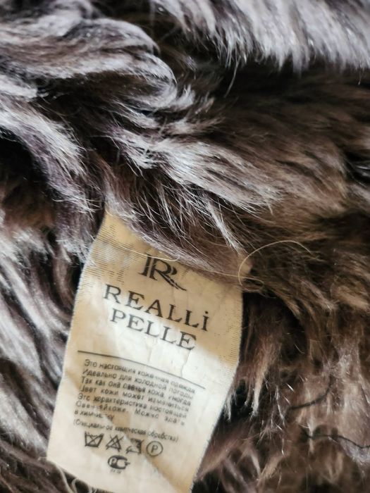 Палто от естествена кожа с качулка