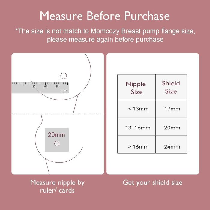 Накрайници за зърна Momcozy Contact, 100% силикон за хранителни цели