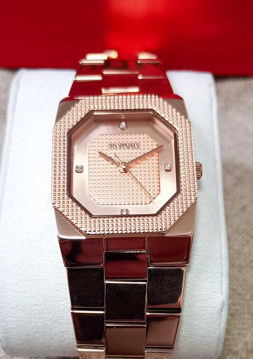Ceas Invicta Cuadro Lady - 27mm, Rose Gold