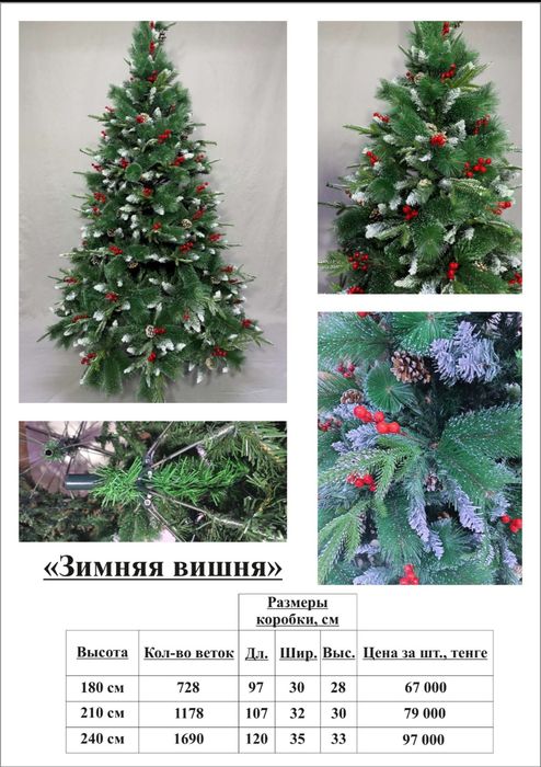 Искусственные литые елки в наличии