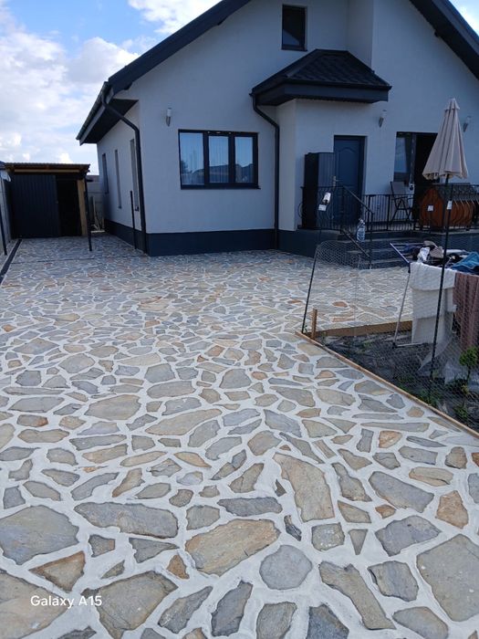 Pavaj piatra naturala montaj profesional