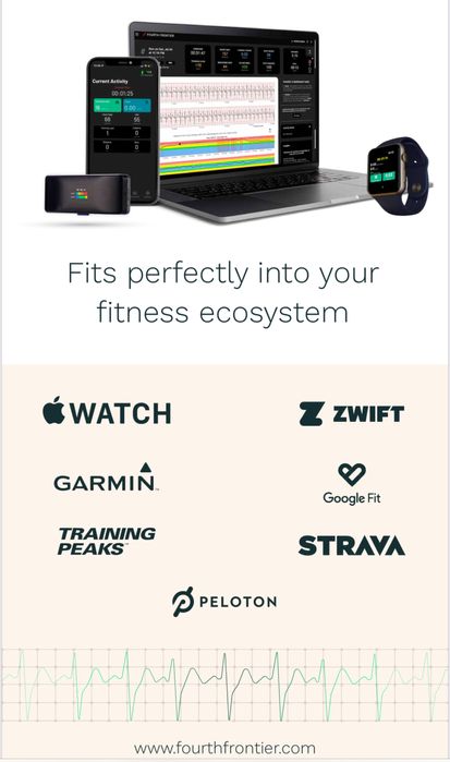 Fourth Frontier X2 ЕКГ сензор за сърдечно здраве и спорт.